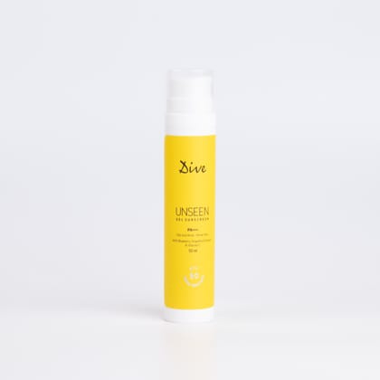 DIVE UNSEEN GEL SUNSCREEN SPF 50, PA+++ | Suitable for all Skin Types | Grease-Free & Water-Resistant | UVA/UVB | Free from Paraben and Cruelty, Non-Comedogenic 50ml