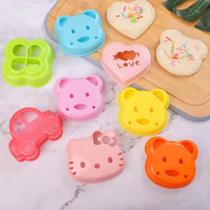 Cute Design Bread Cutter for Breakfast/Lunch Making Mold (1pc) (Random Design)