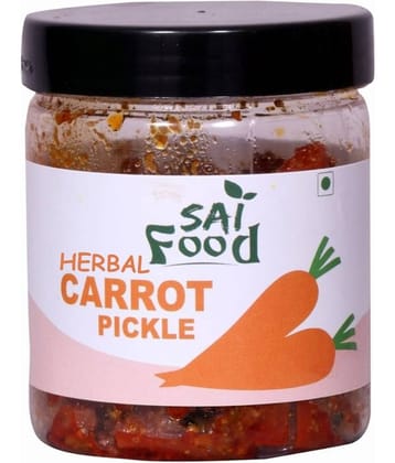 SAi Food Carrot Pickle Handcrafted with Zero Preservatives, No Artificial Colors & Flavors Pickle 250 g