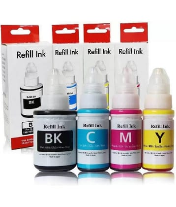 TEQUO Ink For Gi-790 G3010 Multicolor Pack of 4 Cartridge for GI 790 Ink Refill for C@non G1000 G1010 G1100 G2000 G2002 G2010 G2012 G2100 G3000 G3010 G3012 G3100
