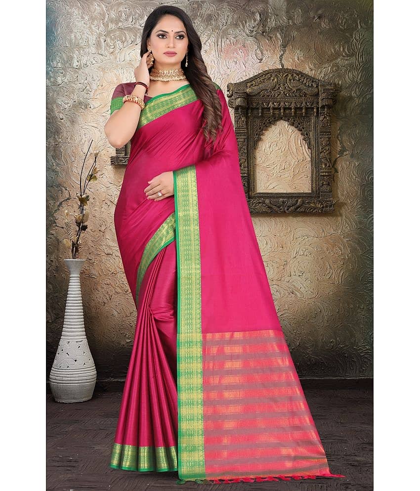 LEELAVATI Silk Embellished Saree With Unstitched Blouse Piece ( Multicolor )