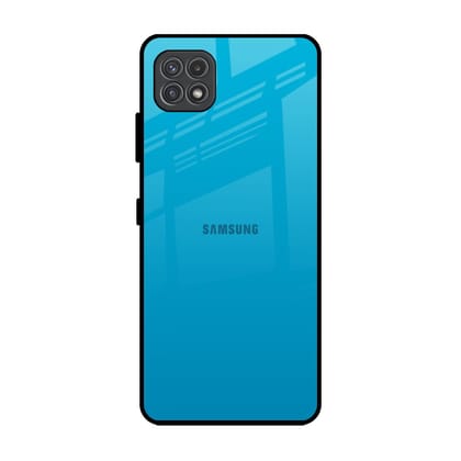 Blue Aqua Glass Case for Samsung Galaxy A22 5G