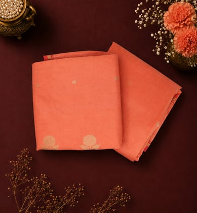 Handloom Chanderi Silk By Mercerized Cotton Saree