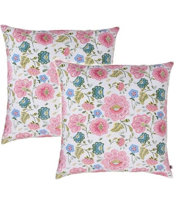 Zubix Multicolor Cotton Cushion Covers - Pack Of 2