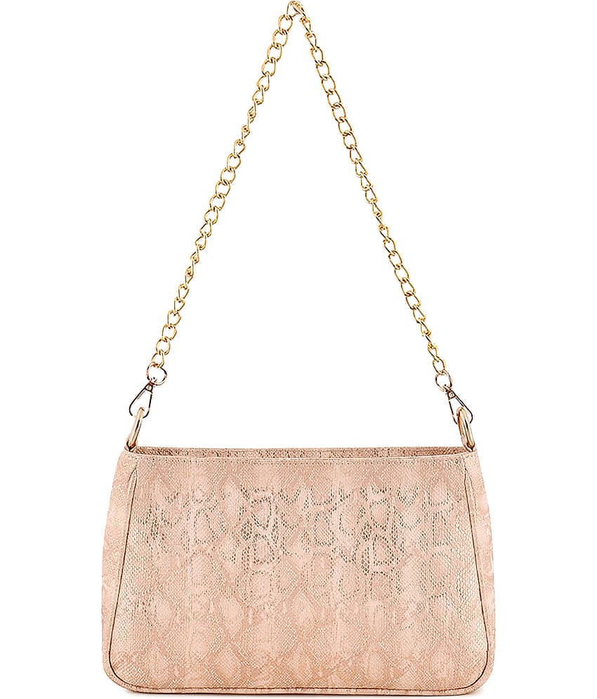 Lychee Bags Sling Bag PU Set of 1 ( Peach )