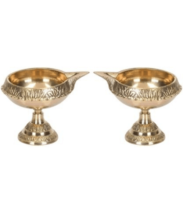 Art N Hub Brass Table Diya - Pack of 2