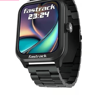 Fastrack Jupiter Retro Smart Watch with 1.83" Inch Display, Single SYNC BT Calling- Black