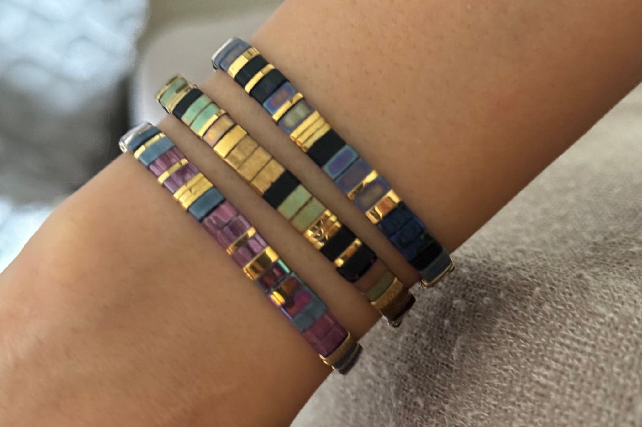 Set of 3 - Moonwave Tila Bracelets