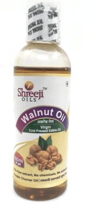 Shreeji Oils Walnut Virgin Cold Pressed Edible Oil, 100 ml