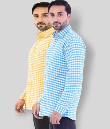 DESHBANDHU DBK - Multicolor Cotton Regular Fit Men's Casual Shirt ( Pack of 2 )