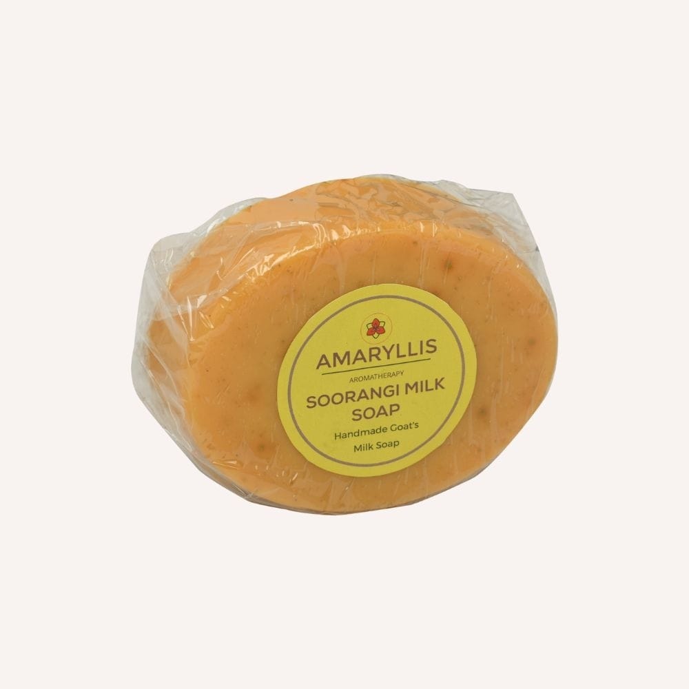 Amaryllis Soorangi Handcrafted Goat Milk Soap (100g) | Rich Lather & Nourishing | Sensitive Skin Care