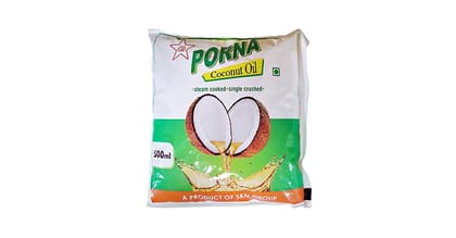 PORNA COCONUT OIL POUCH 500ML