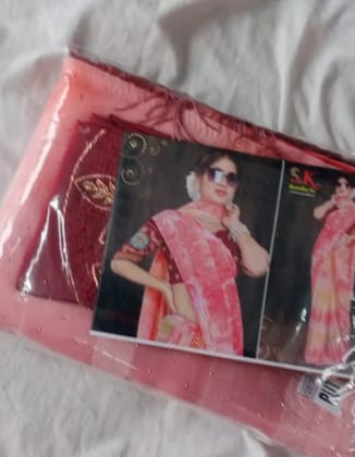 R.S. Fashions Pink Silk Saree