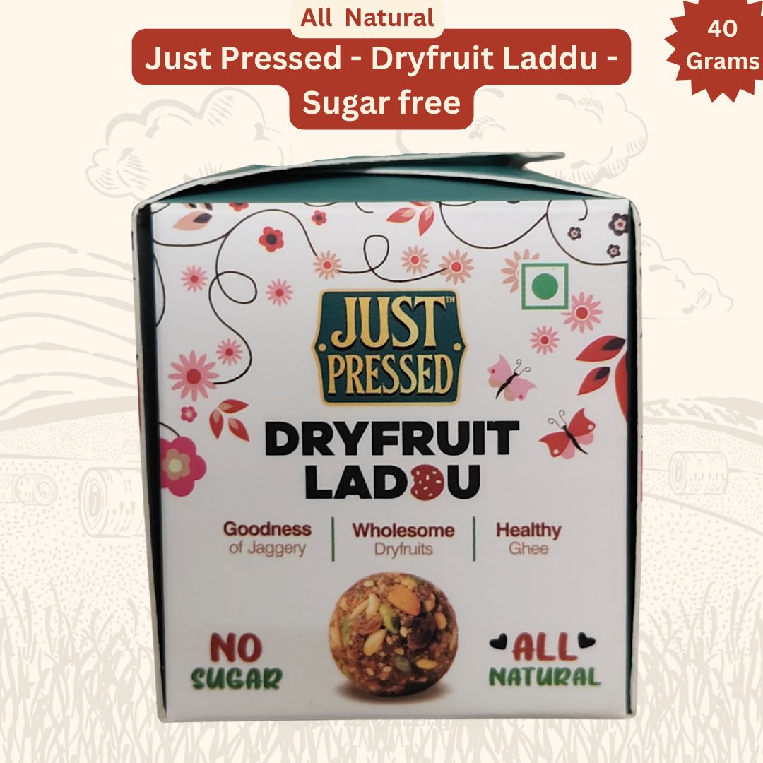 Just Pressed - Dryfruit Laddu - Sugar free - pack of 6