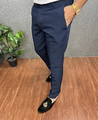 DARK BLUE WAIST ADJUSTABLE TROUSER-28