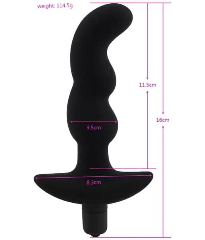 Kamahouse Premium Quality Long Silicon Vibrating Anal Stimulator