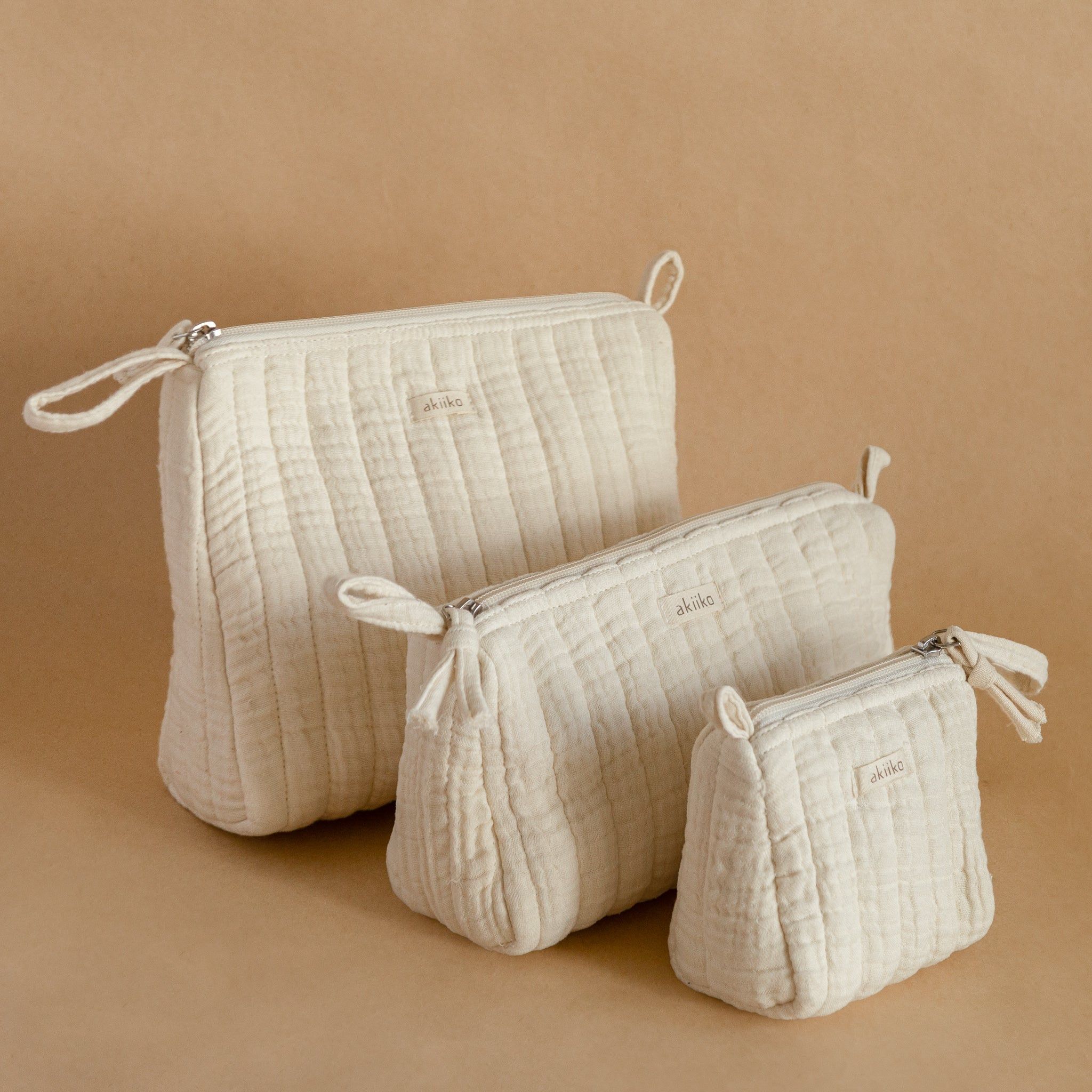 Fyra Triangle Pouches-Small / Fyra - Natural