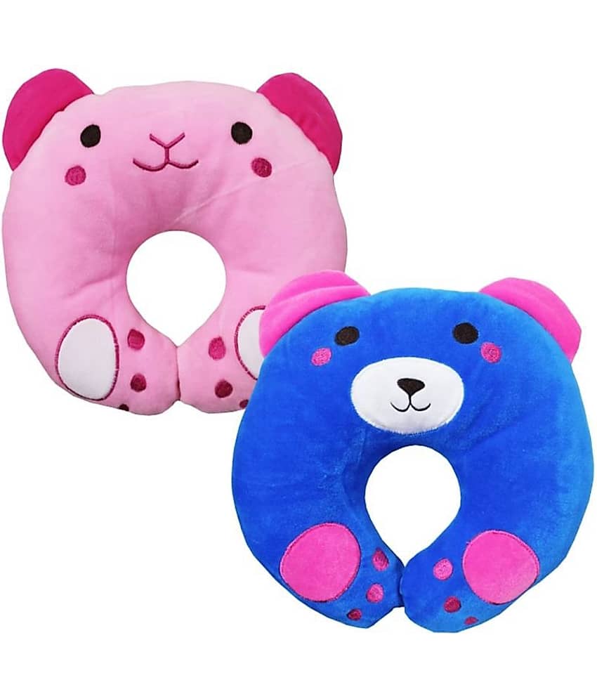 Brandonn Multi-Colour Polyester Fibre U shape Baby Pillow