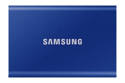 Samsung T7 Portable SSD 500GB USB3.2 External Solid State Drive Upto 1050MB-s SSD MU-PC500H-WW-Indigo Blue