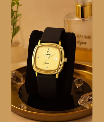 Versatile Black Silicon Analog Men's Watch