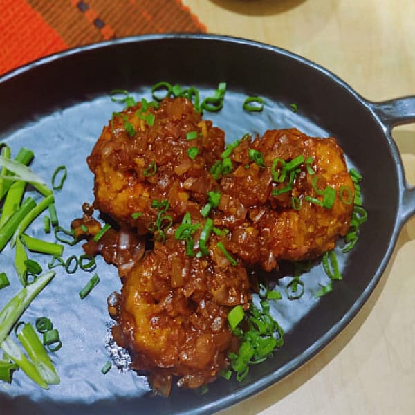 Pan Fried Momos Veg(6 Pcs)