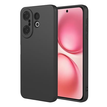 Soft Back Cover for vivo V60 | Anti Dust Plugs|Shockproof |Anti Scratch |Compatible with vivo V60 - Black