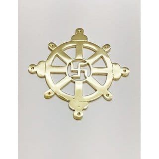 jnanshi Fashion Vastu Remedies Brass 6 Inches Round Swastik Wheel Vastu Correction  Positive Energy