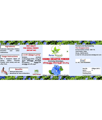 Aaraa Naturals Vishnu Kiranthi Powder Instant Mix 250 gm