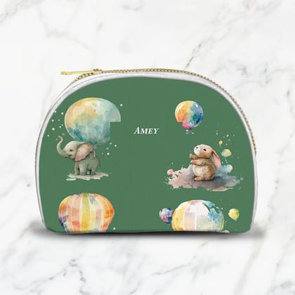 Balloon Safari Kids Pouch-Emerald / Small