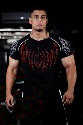 NIGHT WALKER ELITE COMPRESSION FIRE RED PRINT (SHADOW BLACK)-S