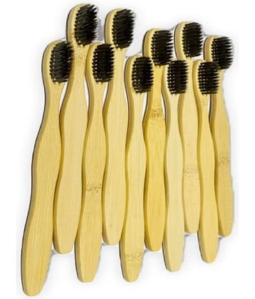 Tugs Bamboo Tooth Brush 8 inch lenght Pack of 10