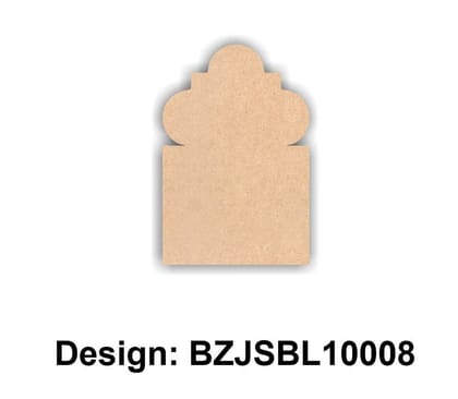 Brand Zero Plain MDF Diy Jharokha Base - Single Base Layer - Design BZJSBL10008 - Select Your Preference Of Size & Thickness