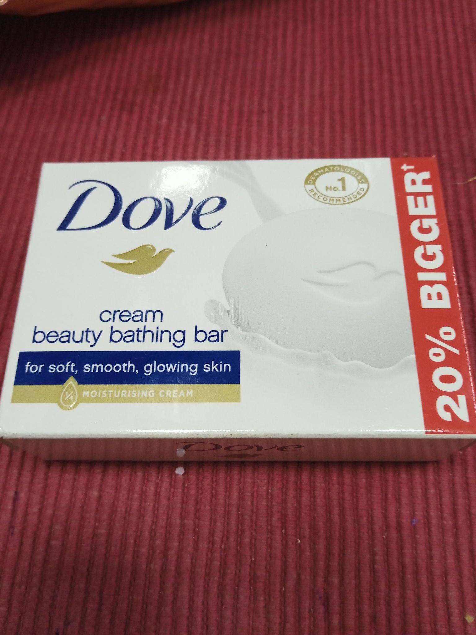 Dove cream bathing bar