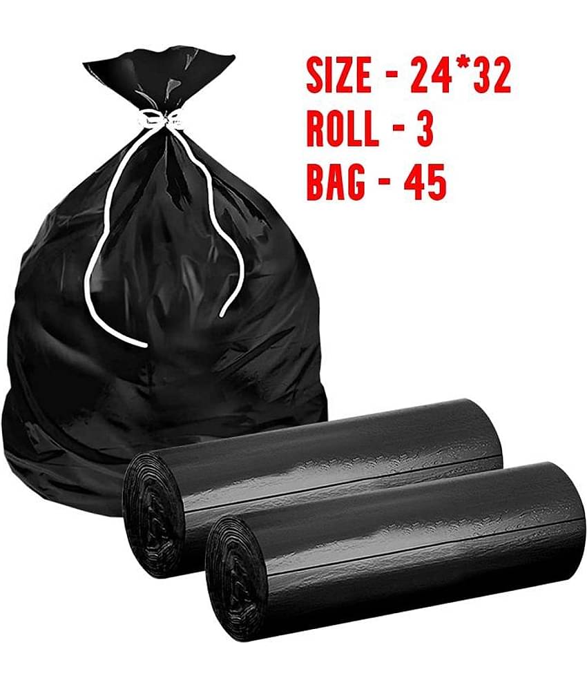 Arni Garbage Bag 4 size Black Virgin Plastic Garbage Bag Pack of 3