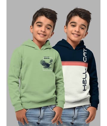 HELLCAT Pack of 2 Boys Cotton Blend Sweatshirt ( Multicolor3 )