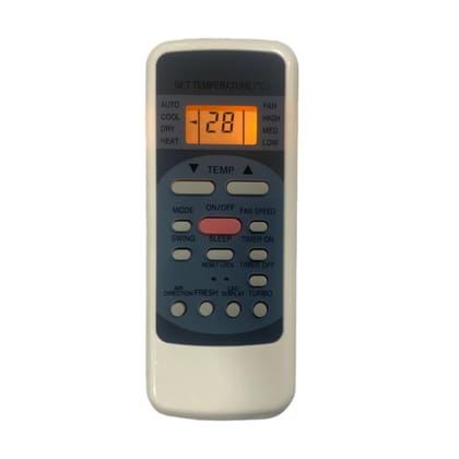 Upix AC Remote No. 12 (with Backlight), Compatible/Replacement for Croma AC Remote Control