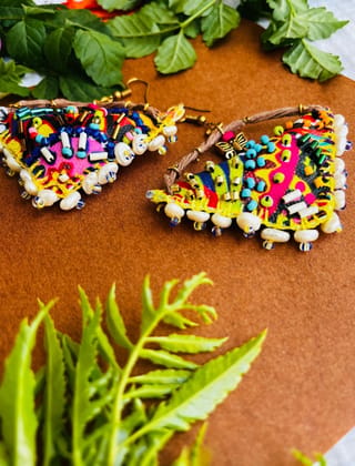 Dhanak Handcrafted earrings- II