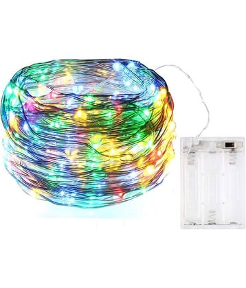 MIRADH Purple 3Mtr 30 Led- 2 Mode Still & Blink String Lights - Pack of 1