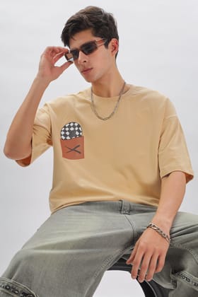 IZI Specials: Record Player Tee (Beige)-L