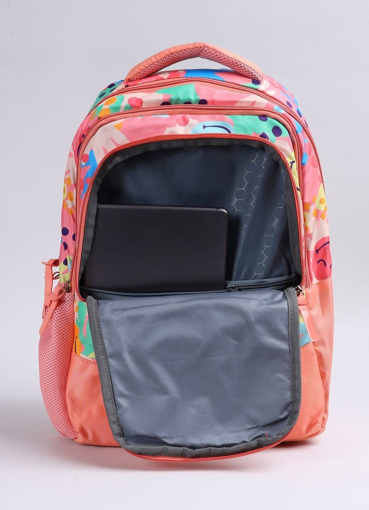 PB Pearlbags Polyester Water Resistant Casual Backpack With Laptop Sleeve For School For Boys and Girls
