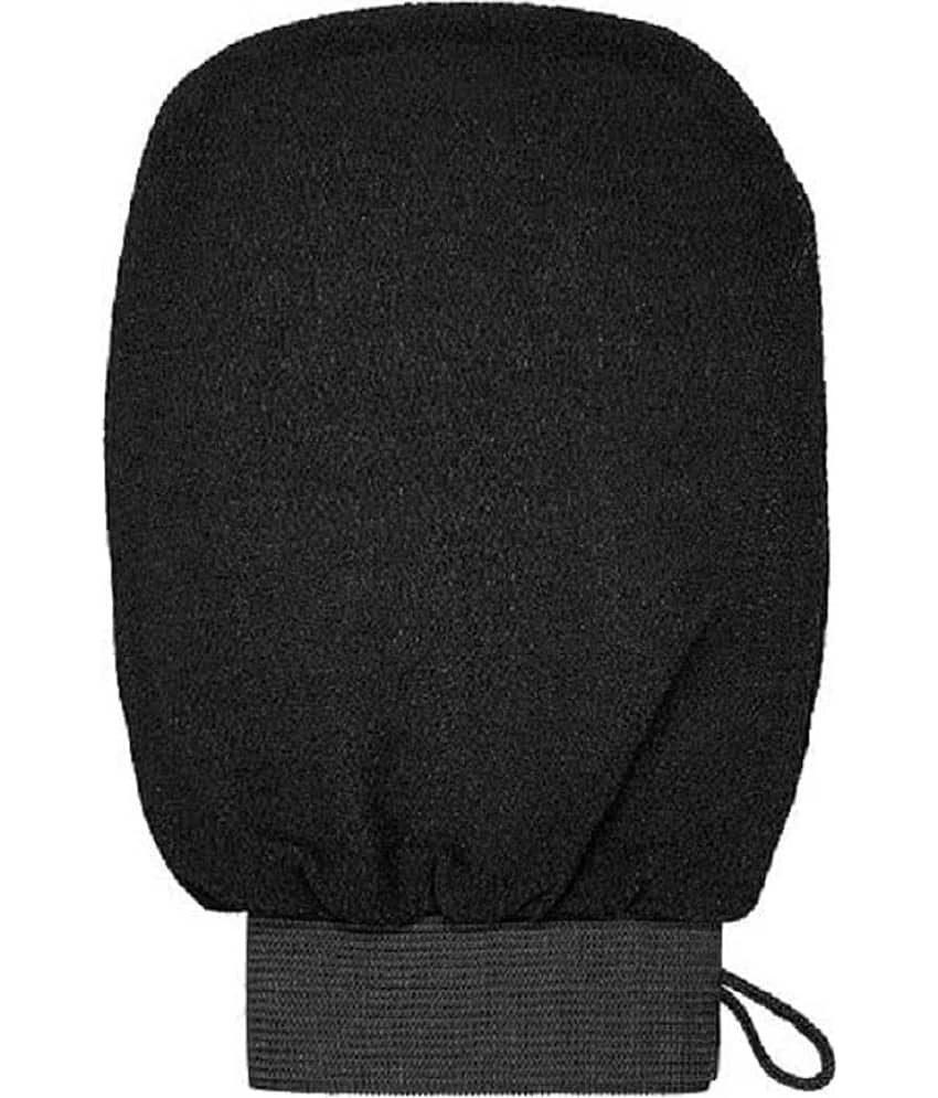 sakimo Loofah Back Scrubber Black Pack of 2