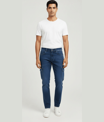 plounge Solid Men's Jeans - Blue ( Pack of 1 )