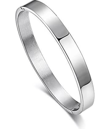 HEER COLLECTION - Silver Kada ( Pack of 1 )