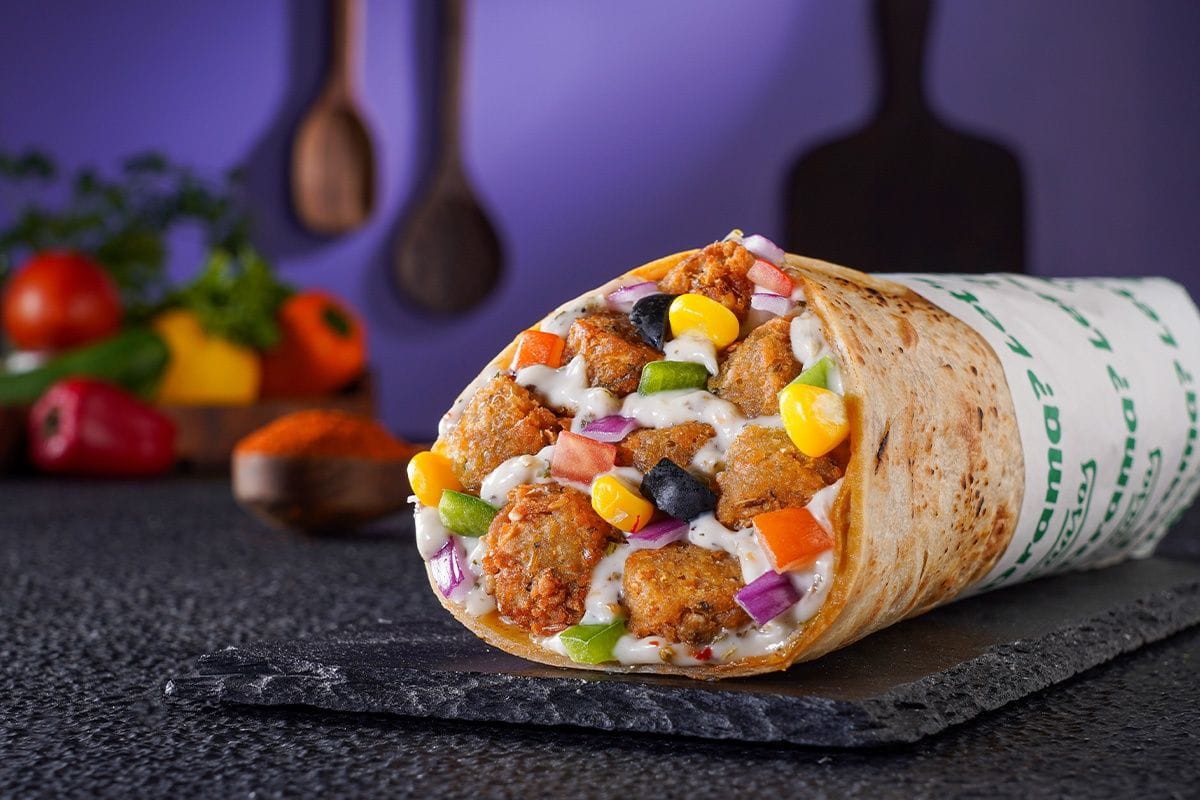 Falafel Veggie Lebanese Wholewheat Wrap