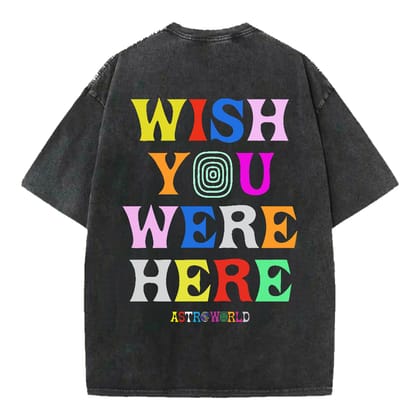 Astro World Designed Oversized Tee-XS / Vintage Black