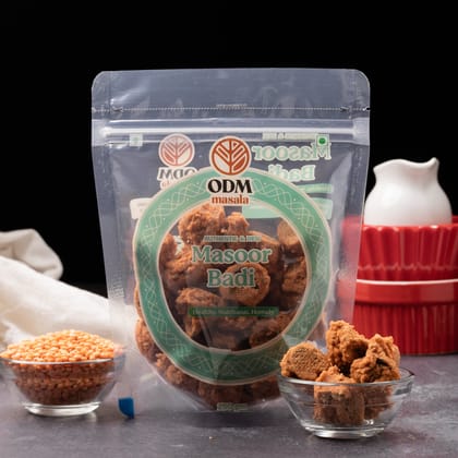 ODM Masala Masoor Masala Badi (Spiced Red Lentil Wadi) - Sun-Dried