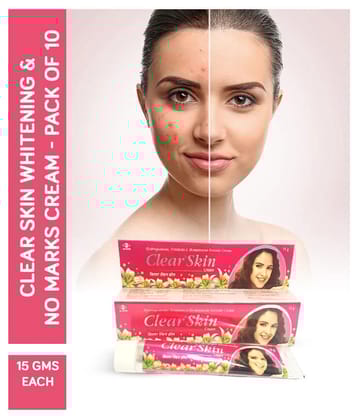 CLEARSKIN SKIN WHITENING CREAM 15 GM (PACK OF 10) Hand Cream 150 g Pack of 10