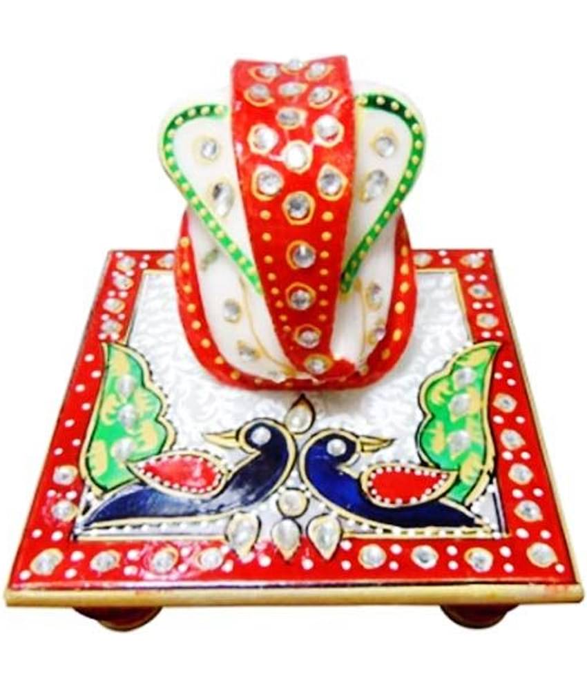 Royal Handicrafts - Marble Chowki (Pack of 1)
