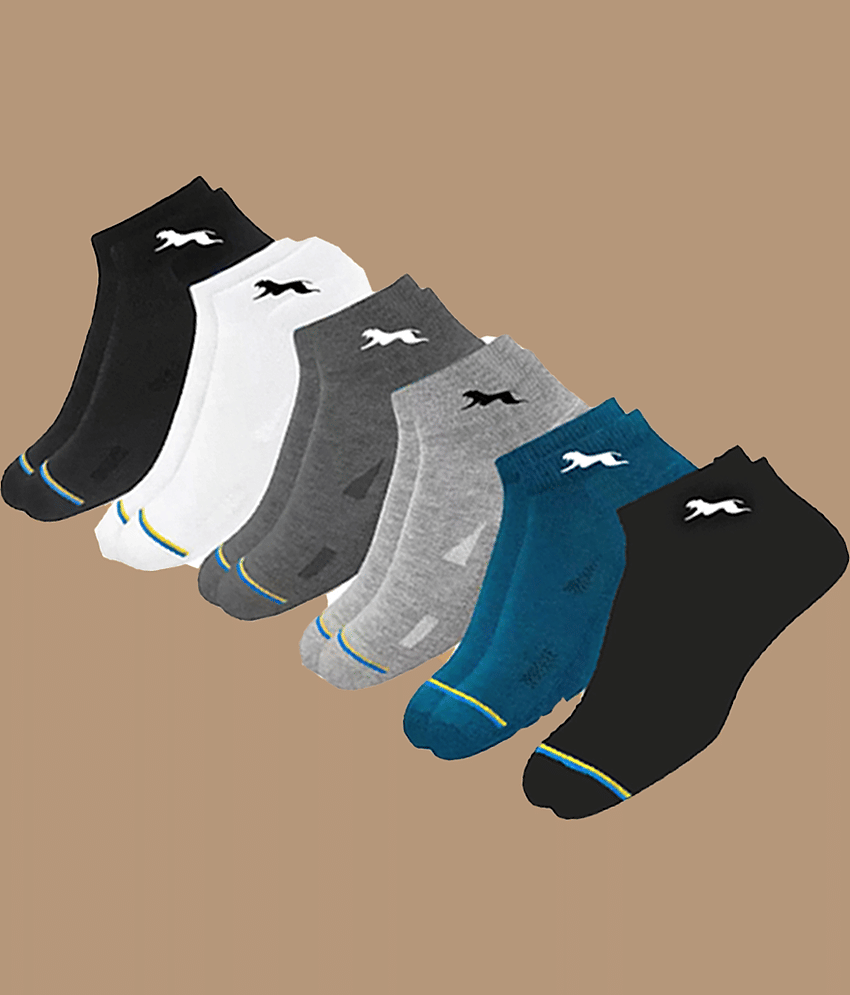 VAMEAR EXCLUSIVE Pack of 6 Men's Cotton Ankle Length Socks ( Multicolor )