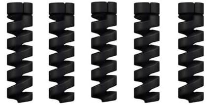 Lapster 28 pcs Mix Spiral Charger Spiral Charger Cable Protectors for Wires Data Cable Saver Charging Cord